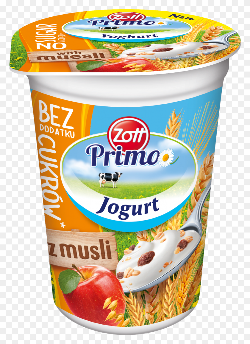 1278x1793 Натуральный Йогурт С Добавками Zott Primo Z Musli, Йогурт, Десерт, Еда Hd Png Скачать