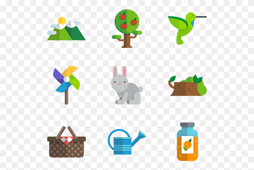 529x505 Nature Flat Color Flat Icon T Rex, Can, Tin, Watering Can HD PNG Download