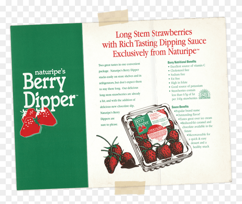 987x822 Descargar Png Naturipe Presenta La Fresa Berry Dipper, Folleto, Cartel, Papel Hd Png