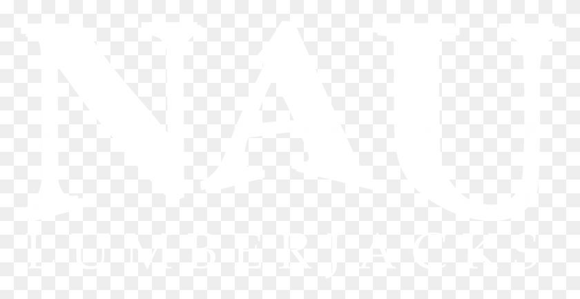 2202x1055 Nau Lumberjacks Logo Black And White Johns Hopkins White Logo, Text, Symbol, Alphabet HD PNG Download