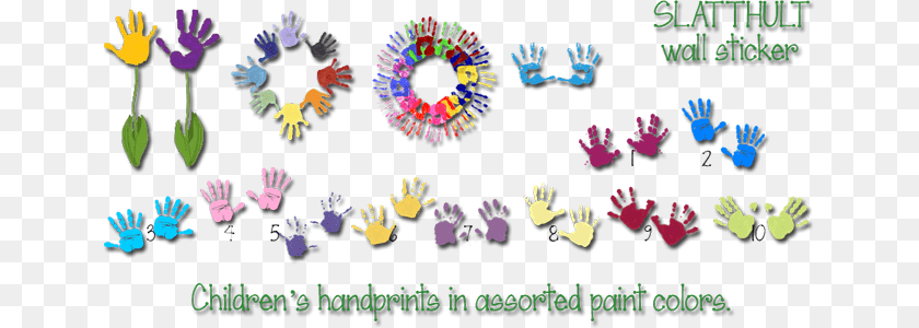 650x300 Naughty Children Hand Print Wall Stickers Wall, Art, Graphics, People, Person PNG