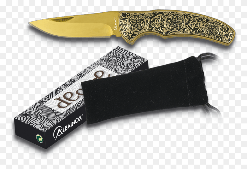 918x607 Карманный Нож Navaja Albainox Dorada Acero Orn, Оружие, Оружие, Нож Hd Png Скачать