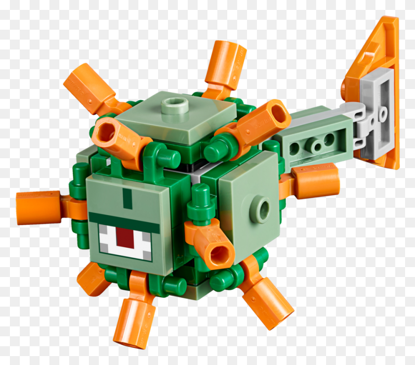 933x812 Png Навигация Lego Minecraft Guardian, Игрушка, Робот Hd Png Скачать