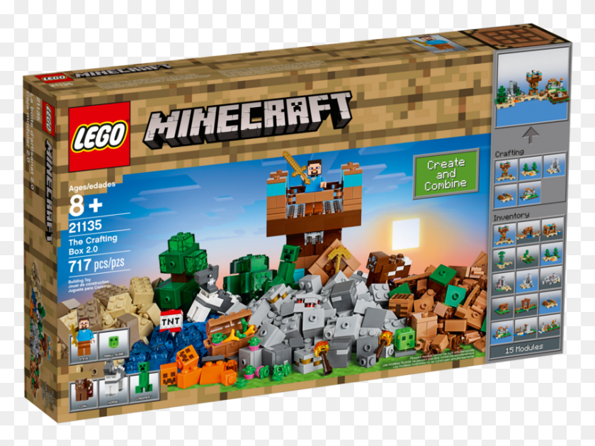 845x617 Descargar Png / Lego Minecraft Sets 2018, Barrio, Urbano, Edificio Hd Png