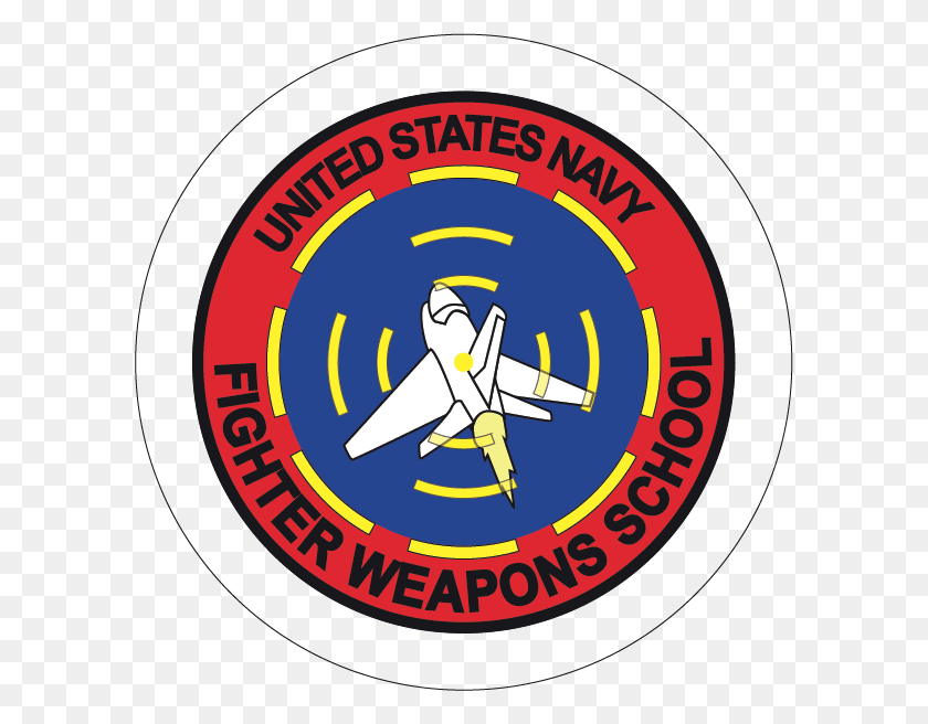 596x596 Navy Fighter Weapons School Patch, Label, Text, Logo HD PNG Download