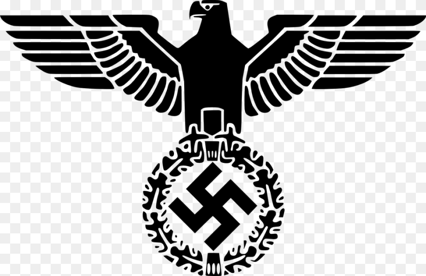 Nazi Eagle Nazi German Eagle, Gray PNG