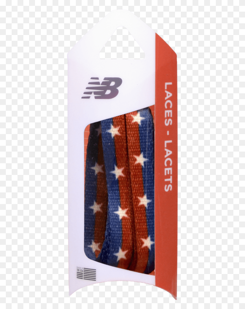 383x1000 Nb 38 Printed Red Amp Blue Stripe White Stars Shoelace New Balance, Clothing, Apparel, Text HD PNG Download