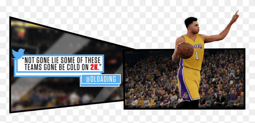 1164x516 Nba 2k19verified Account Shoot Basketball, Audience, Crowd, Person HD PNG Download