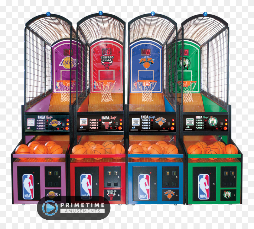 825x741 Nba Hoops Basketball Nba Basketball Arcade Machine, Arcade Game Machine, Game, Gambling HD PNG Download