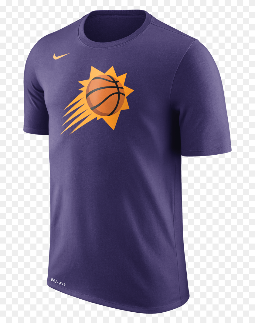 689x1001 Nba Phoenix Suns Nike Dry Fit Essential Logo Tee Phoenix Suns, Clothing, Apparel, Shirt HD PNG Download