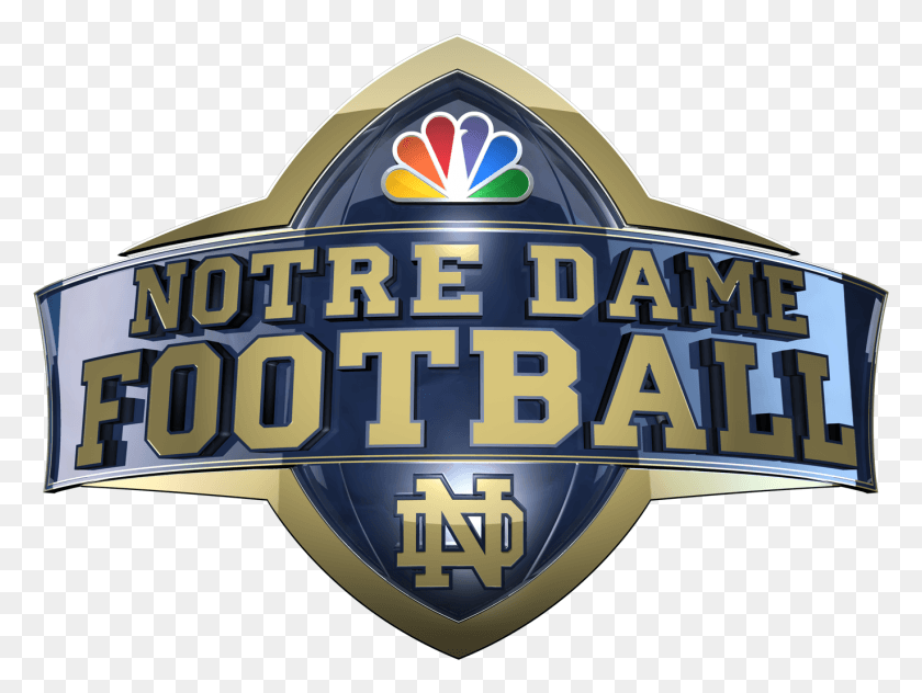 1372x1007 Nbcsn Presents 2017 Blue Gold Game This Saturday April Nbc Notre Dame Logo, Symbol, Trademark, Clothing HD PNG Download