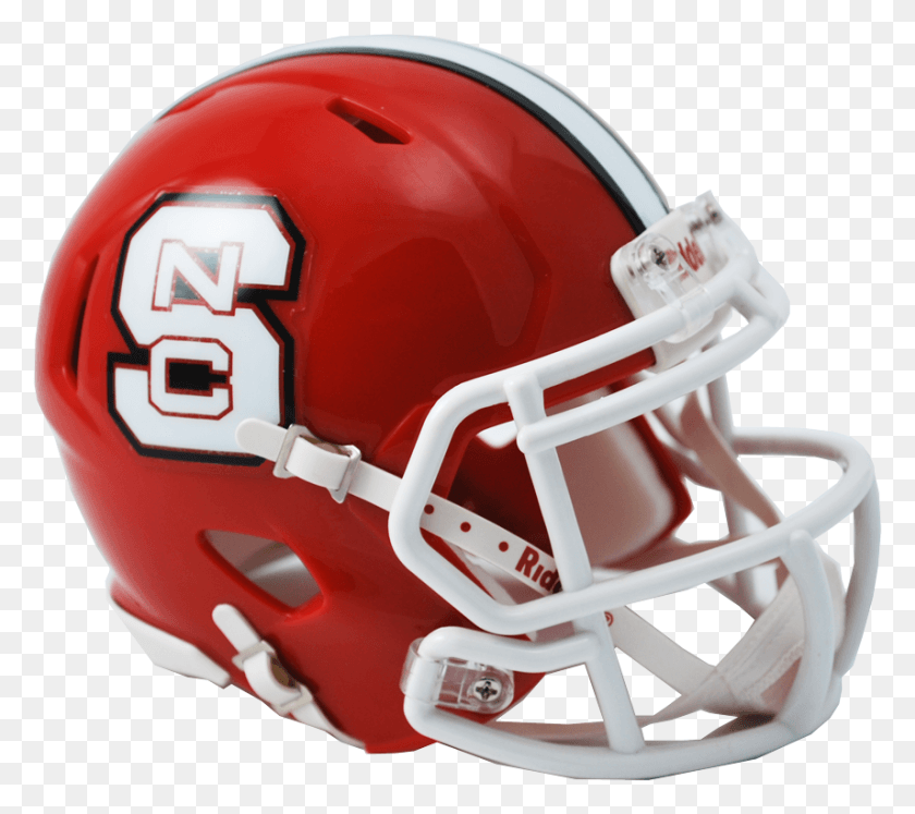 856x755 Nc State Red 2015 Speed Mini 8041345 Michigan State Football Mini Helmet, Clothing, Apparel, Football Helmet HD PNG Download