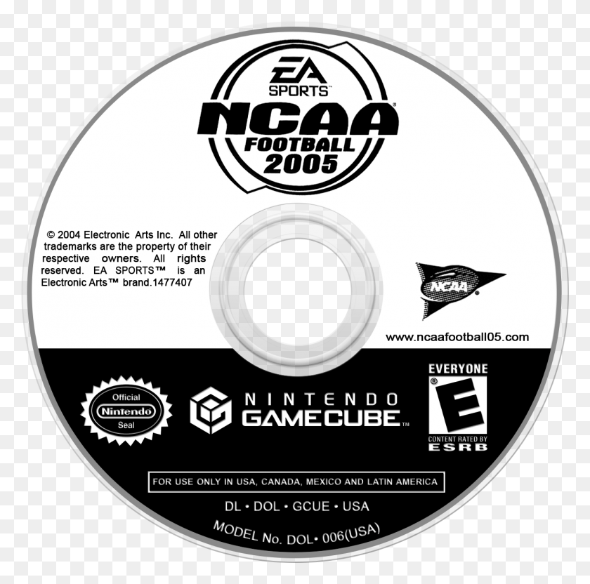 1275x1263 Descargar Png / Ncaafootball2005 Gamecube, Disk, Dvd Hd Png