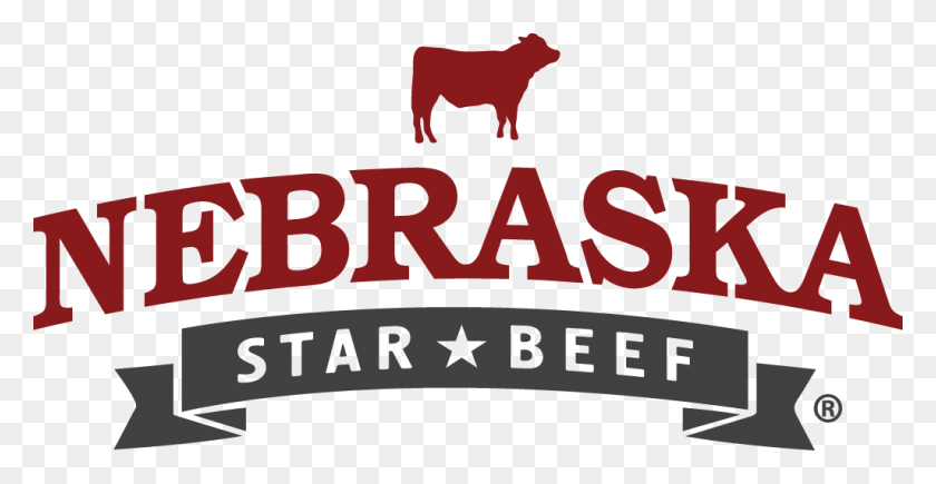 1025x494 Nebraska Star Beef, Text, Bull, Mammal HD PNG Download