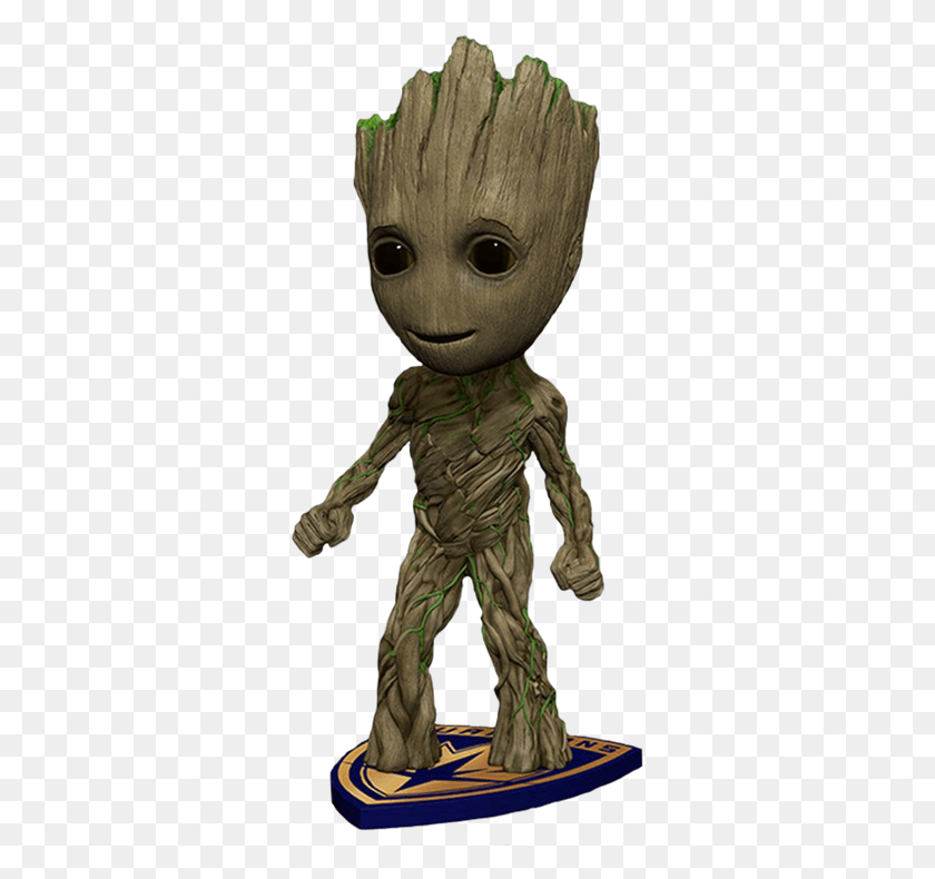 317x730 Neca Marvel Guardians Of The Galaxy Vol Hand Paint Bobble Head Groot, Alien, Person, Human HD PNG Download