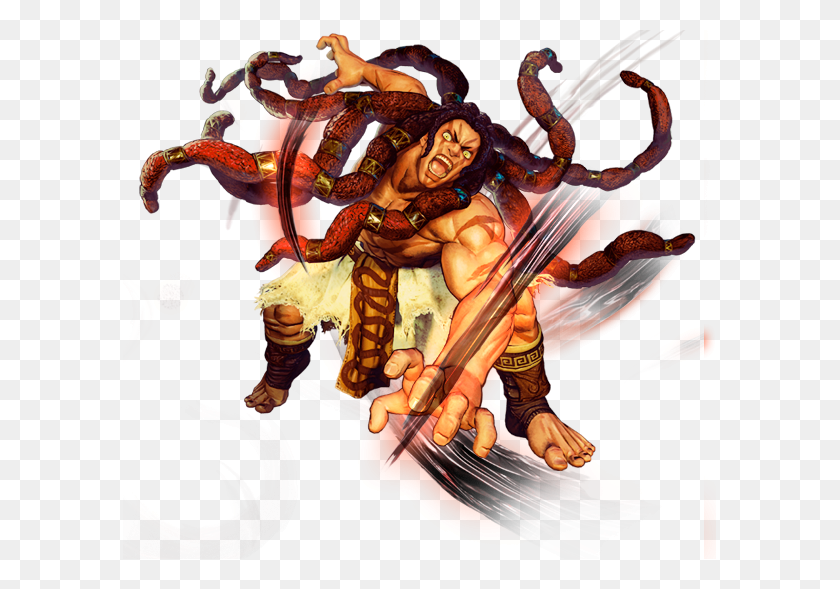 593x529 Necalli Street Fighter, Person, Human, Hook HD PNG Download