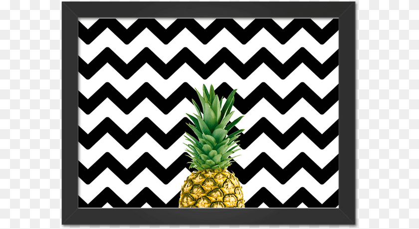 600x461 Necessaire Chevron Azul Marinho, Food, Fruit, Pineapple, Plant Transparent PNG