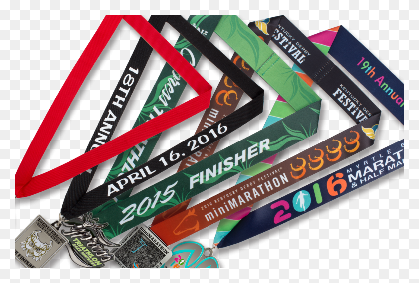 1437x937 Neck Ribbons For Running Medals Custom Medal Ribbons, Flyer, Poster, Paper HD PNG Download