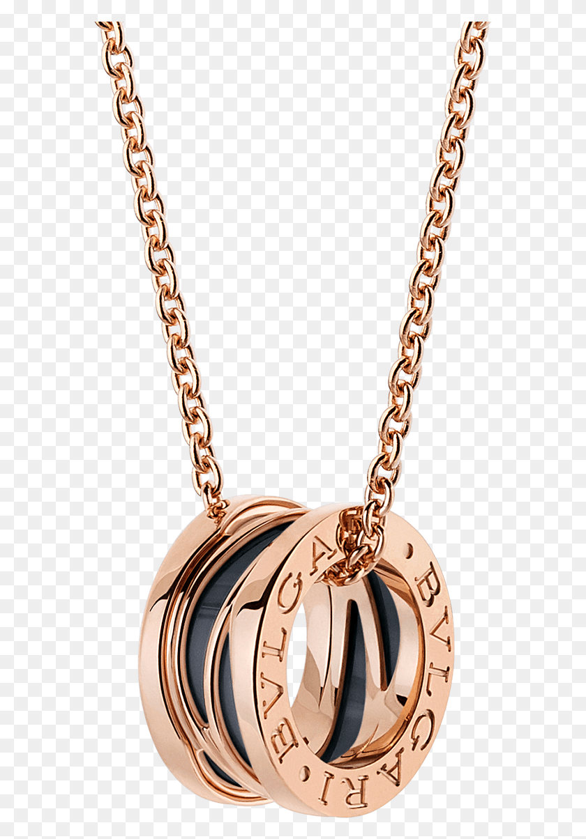 571x1144 Necklace Necklace Rose Gold Pink Bvlgari Bzero Necklace, Jewelry, Accessories, Accessory HD PNG Download