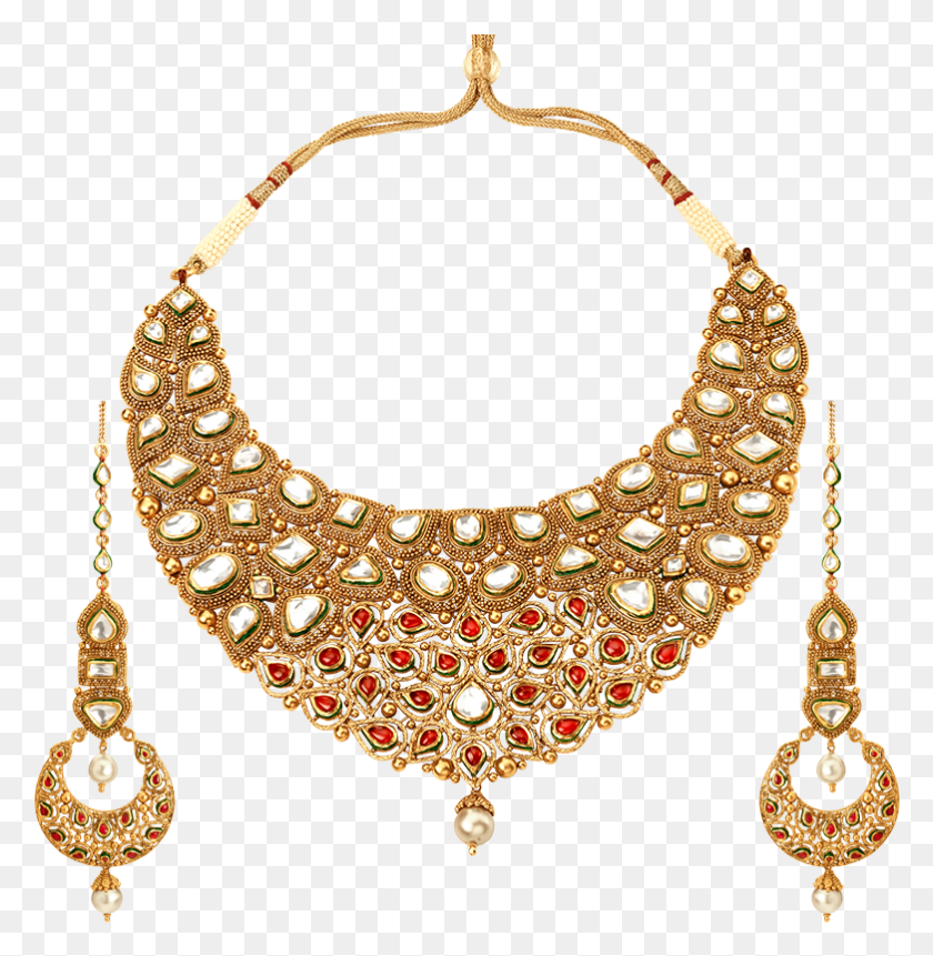 782x804 Necklaces Kundan Gold Necklace, Accessories, Accessory, Jewelry HD PNG Download