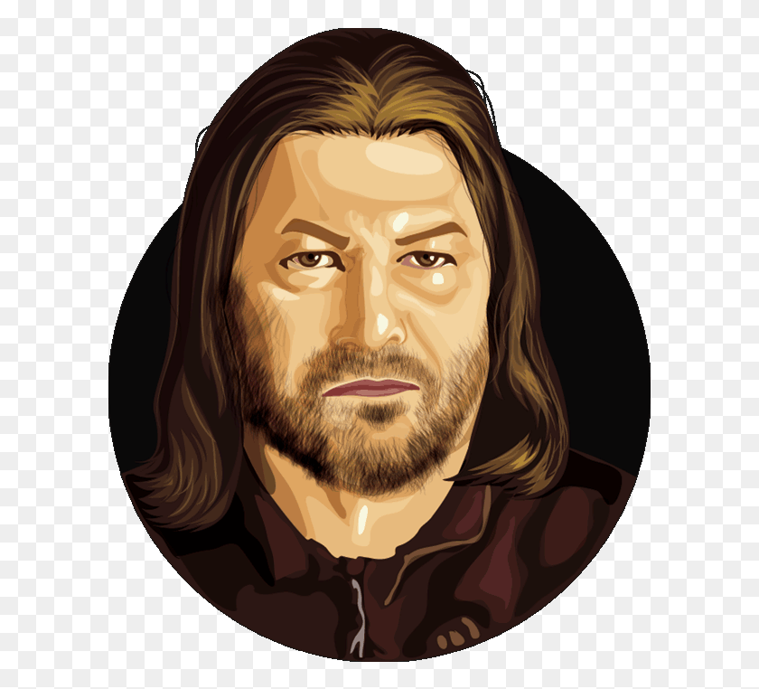 601x702 Ned Stark Illustration, Face, Person, Human HD PNG Download