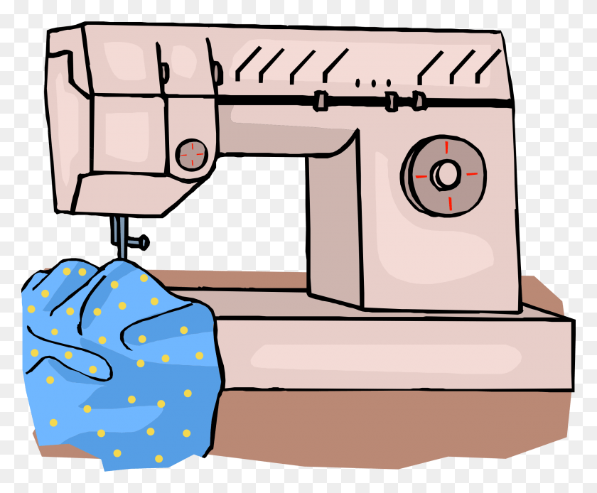 2400x1952 Needle And Thread Clipart Sewing, Machine, Gun, Weapon HD PNG Download