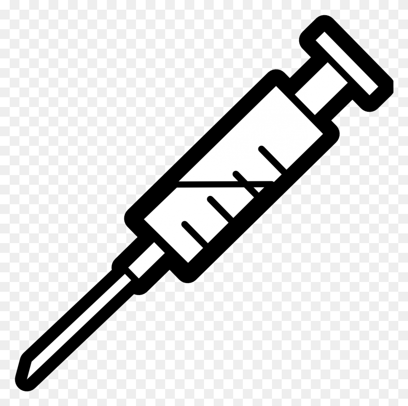 1322x1315 Needle Drawing Animated Syringe Clip Art, Injection, Tool, Hammer HD PNG Download