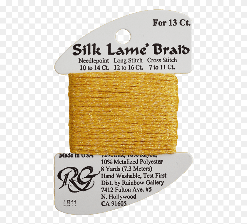 473x703 Needlepoint Silk Lame Braid Thread Lb 11 Label, Текст, Веревка, Первая Помощь Png Скачать