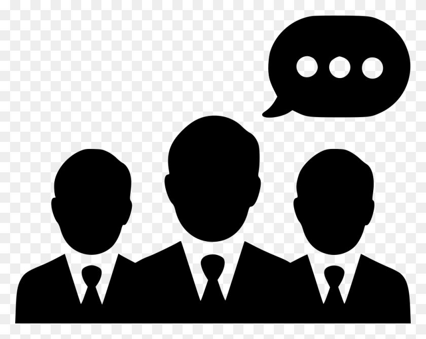 980x766 Negotiations Men Group Communication Team People Comments Business Partner Icon, Audience, Crowd, Stencil HD PNG Download