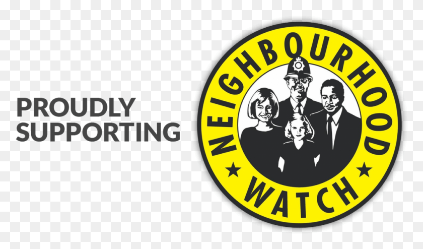 1004x559 Neighbourhood Watch Logo Neighbourhood Watch Logo, Symbol, Trademark, Person HD PNG Download