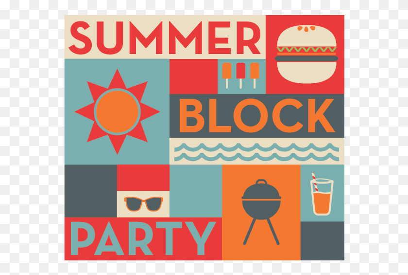 578x505 Neighbourhoods Work Block Party Summer Neighborhood Block Party, Poster, Advertisement, Flyer HD PNG Download