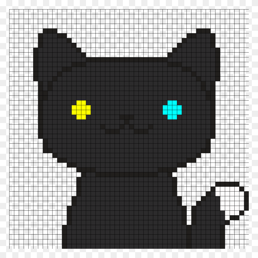 1050x1050 Neko Atsume Perler Bead Pattern Pixel Art Super Smash Bros, Текст, Городской, Здание Hd Png Скачать