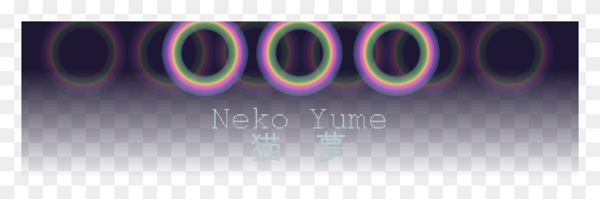 1280x360 Neko Yume Circle, Graphics, Text HD PNG Download