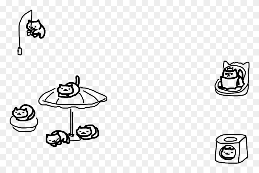 949x610 Nekoatsume Animated Stickers Source Cartoon, Gray, World Of Warcraft HD PNG Download