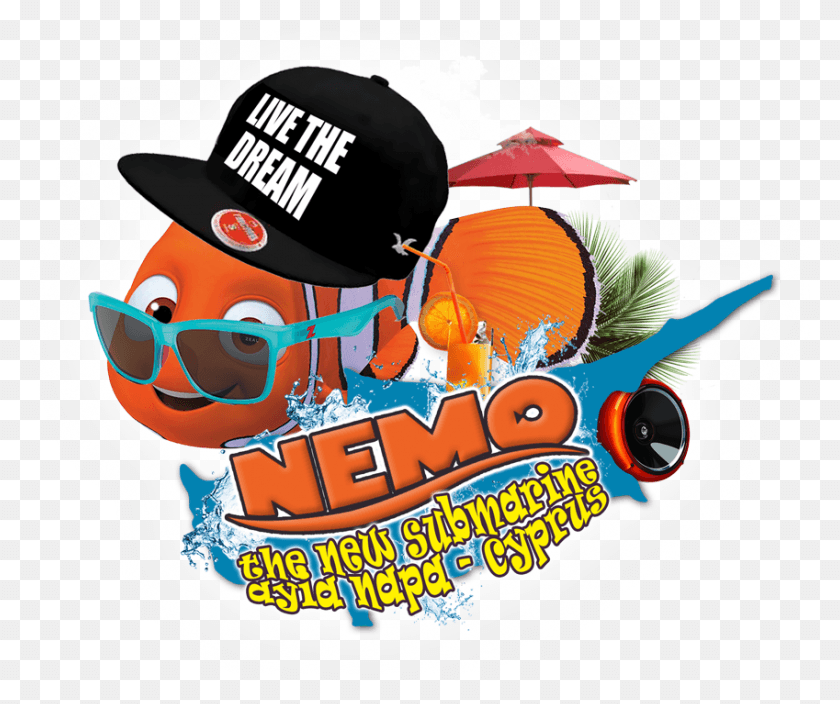 849x702 Nemo The New Submarine Ayia Napa Illustration, Poster, Advertisement, Flyer HD PNG Download
