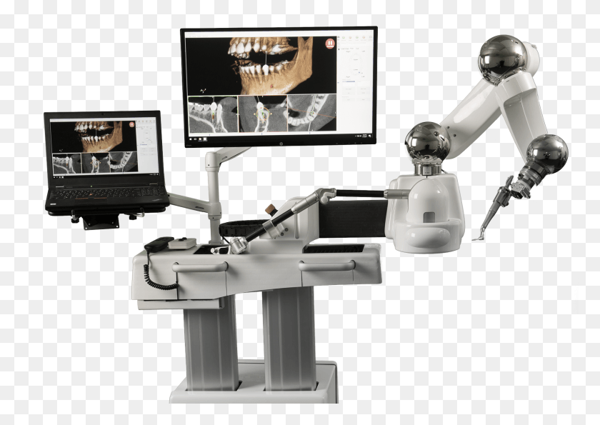 1707x1173 Descargar Png Neocis Quiere Brindarles A Los Cirujanos Una Manera De Hacer Un Robot Dental Dental, Monitor, Pantalla, Electrónica Hd Png