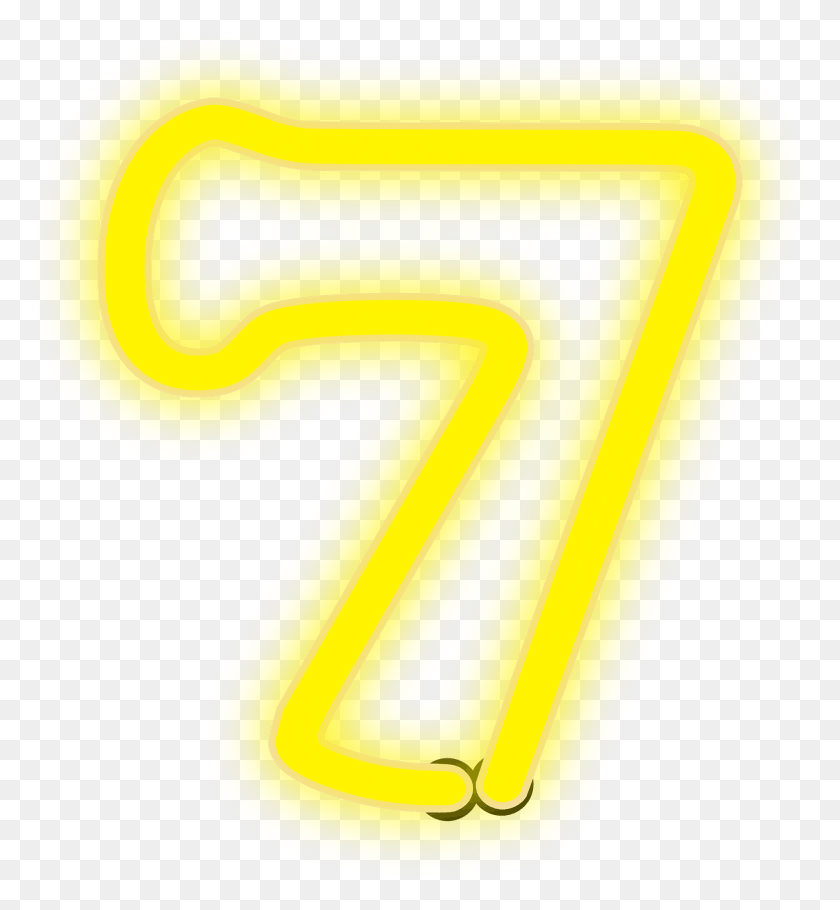 1174x1280 Neon 7 Lights Numero 7 Neon, Number, Symbol, Text HD PNG Download