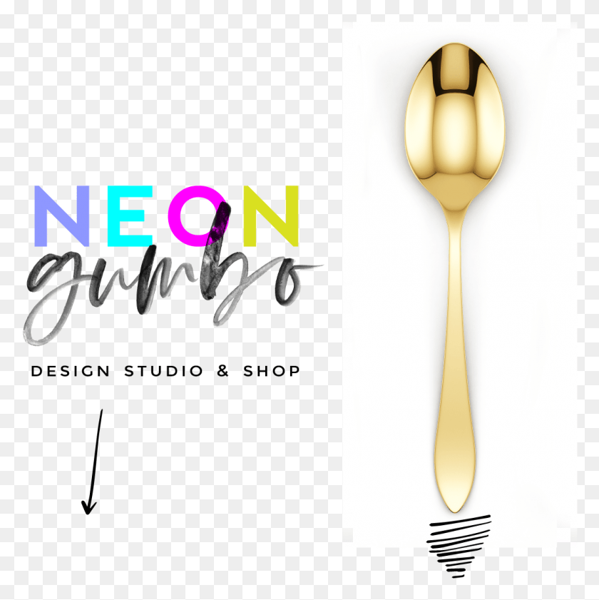 1072x1074 Neon Arrow Graphic Design, Cutlery, Spoon, Fork HD PNG Download
