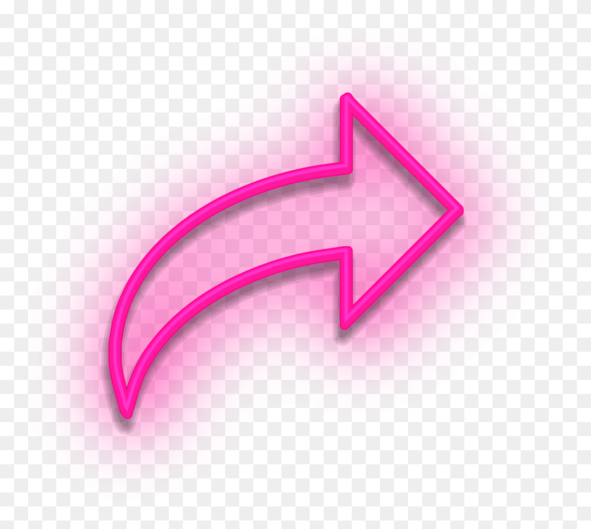 7875x6989 Neon Arrow Sign Pink Clipart, Mailbox, Letterbox, Text HD PNG Download