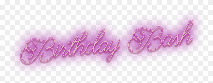 1067x367 Neon Bash Birthday Snapchat Filter Geofilter Maker Ivory, Text, Purple, Light HD PNG Download