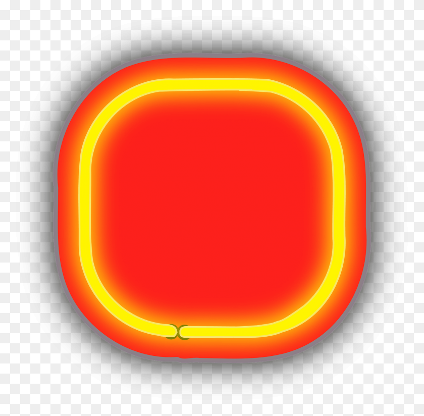 1280x1254 Neon Box Rounded Glow Image Rotational Symmetry, Light, Moon, Outer Space HD PNG Download