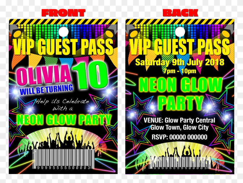 2190x1611 Neon Glow Disco Party Pink Red Or Blue Vip Guest Poster, Flyer, Paper, Advertisement HD PNG Download