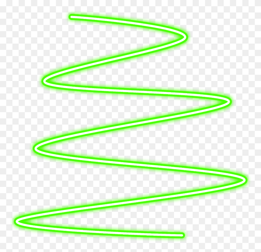 985x947 Neon Glow Spiral Green Line Lines Freetoedit Neon, Light HD PNG Download