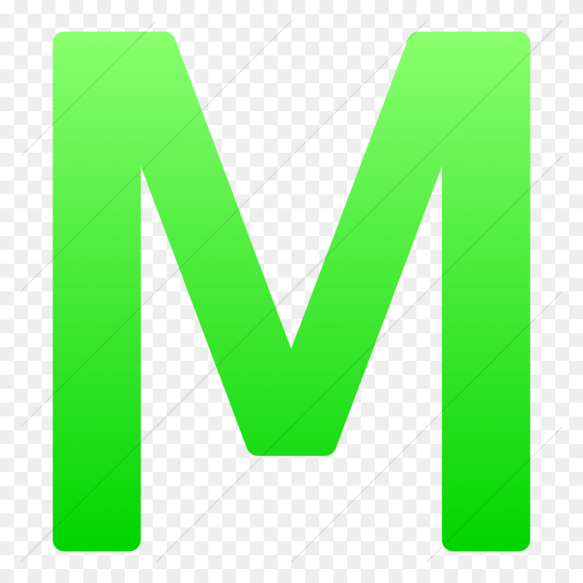 1024x1024 Neon Green Letter M Letter M Neon Green, Word, Alphabet, Text HD PNG Download