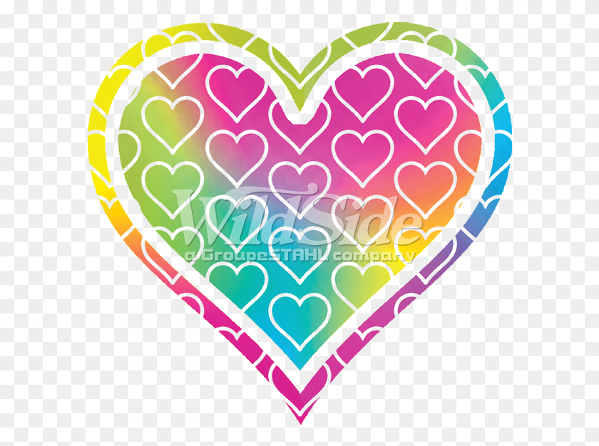 596x566 Neon Heart Heart, Heart, Rug HD PNG Download