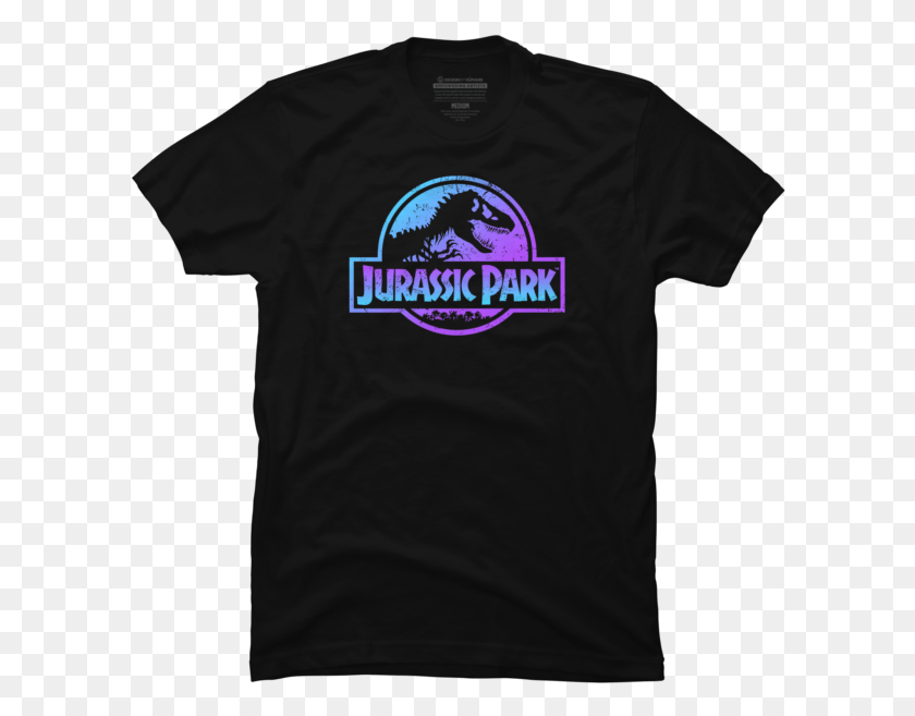602x597 Neon Logo 26 Kualoa Ranch Jurassic Park Sign, Clothing, Apparel, T-shirt HD PNG Download