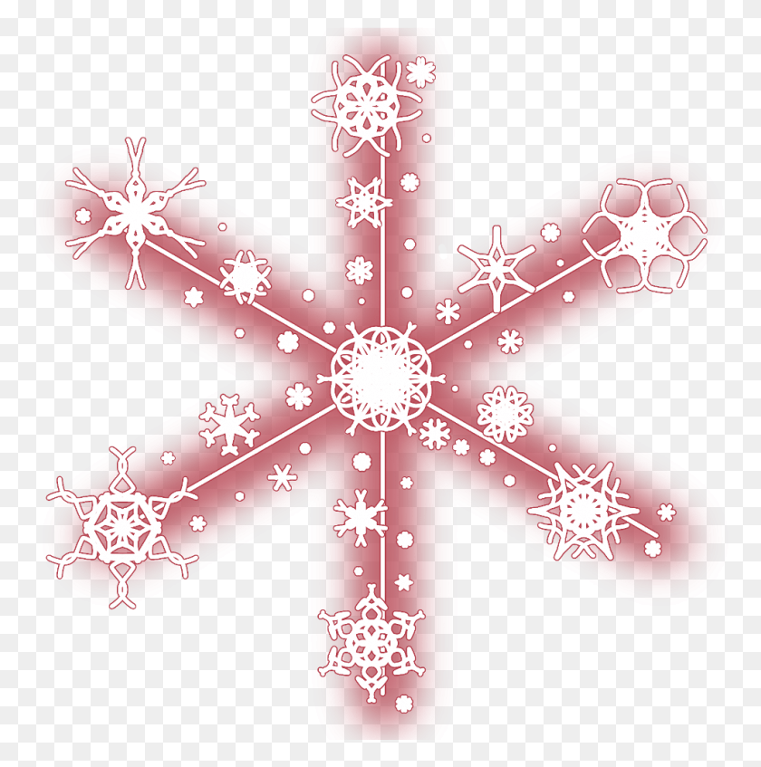 986x996 Neon Snow Snowflakes Christmas Snowflake Winter, Cross, Symbol, Pattern Descargar Hd Png