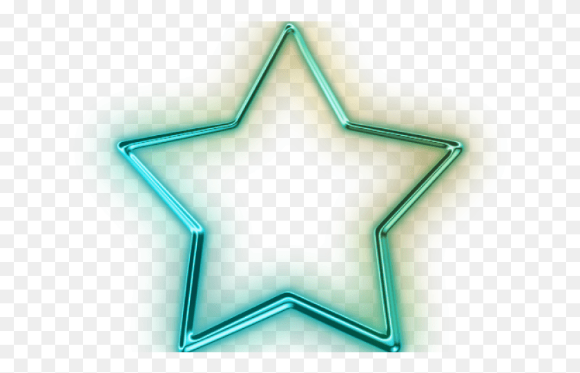 630x481 Neon Star, Symbol, Mailbox, Letterbox HD PNG Download