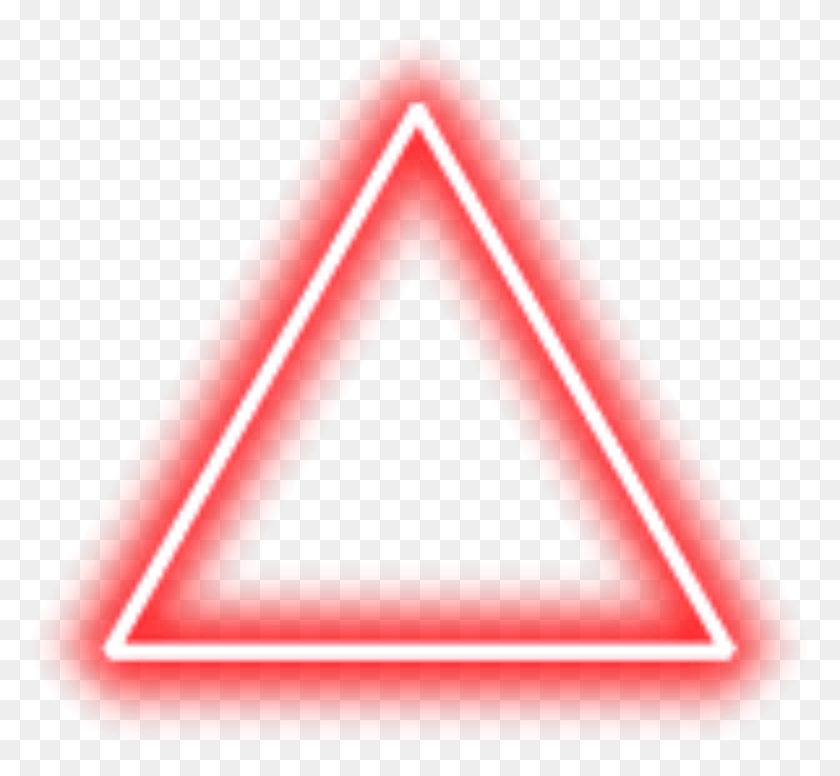 2997x2754 Neon Triangle Border Red Freetoedit Neon Light Triangle, Mailbox, Letterbox, Symbol HD PNG Download
