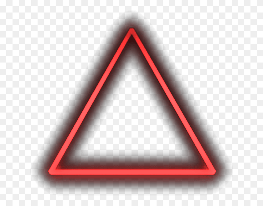 650x599 Neon Triangle Neon Red Triangle, Mobile Phone, Phone, Electronics HD PNG Download